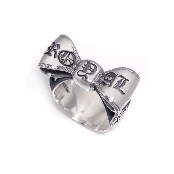 SMOOTH LOGO BOW RING