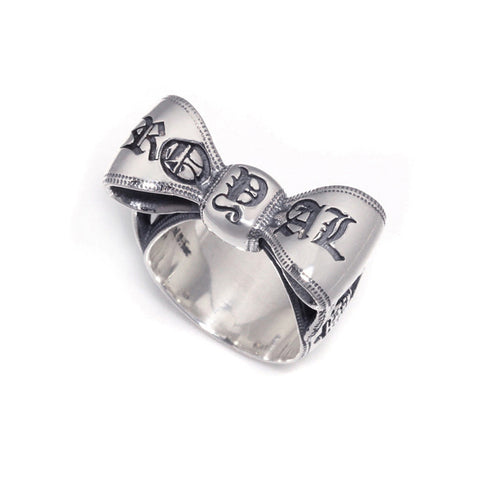 SMOOTH LOGO BOW RING