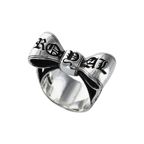 SMOOTH LOGO BOW RING