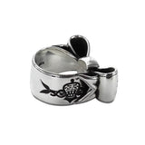 SMOOTH LOGO BOW RING