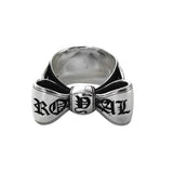 SMOOTH LOGO BOW RING
