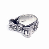 EMBOSSED LOGO BOW RING
