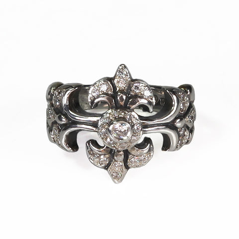 SARAH RING w/ PAVÉ DIAMONDS