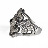 DIANA RING w/ PAVÉ DIAMONDS