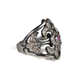 DIANA RING w/ PAVÉ DIAMONDS