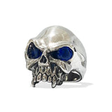 LARGE VAMPIRE SKULL RING w/ CZ EYES