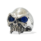 LARGE VAMPIRE SKULL RING w/ CZ EYES