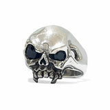 SMALL VAMPIRE SKULL RING w/ CZ EYES