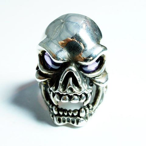 GORGEOUS SKULL RING w/ CZ