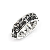 SKULLS & CROSSES RING