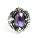 REPTILE CABOCHON RING w/ CZ
