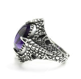 REPTILE CABOCHON RING w/ CZ