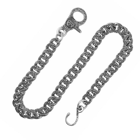 GOD & TRIBAL LINK WALLET CHAIN w/ GOD CLIP