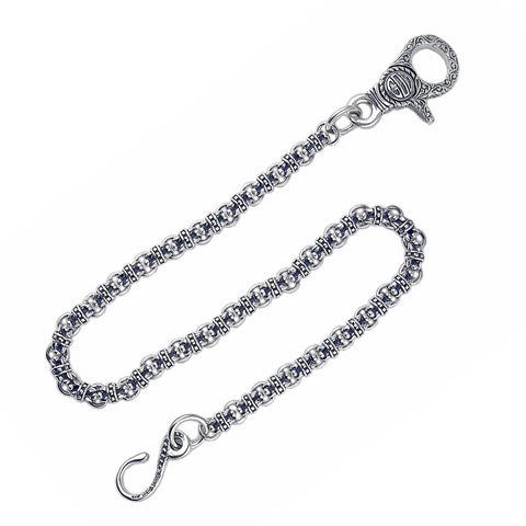 GO BEAD WALLET CHAIN w/ GOD CLIP
