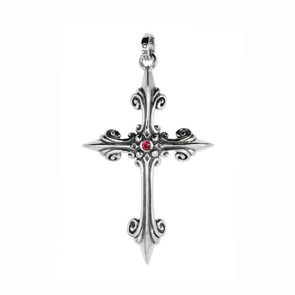 MEDIUM VERONA CROSS PENDANT w/ CZ