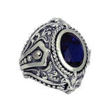 LARGE TABERNACLE RING w/ CZ