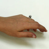 CATHEDRAL RING w/ CZ AND CZ BASE