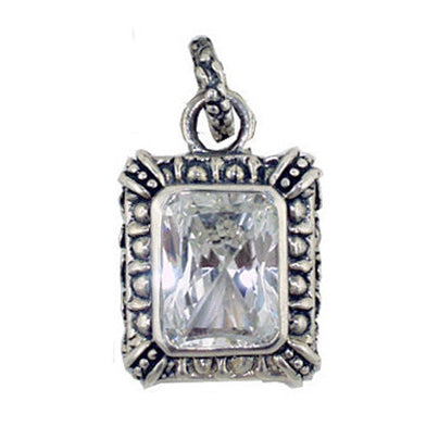 GOD SQUARE PENDANT w/ CZ