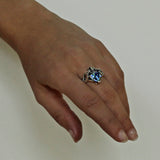 CORONET HEART RING w/ CZ