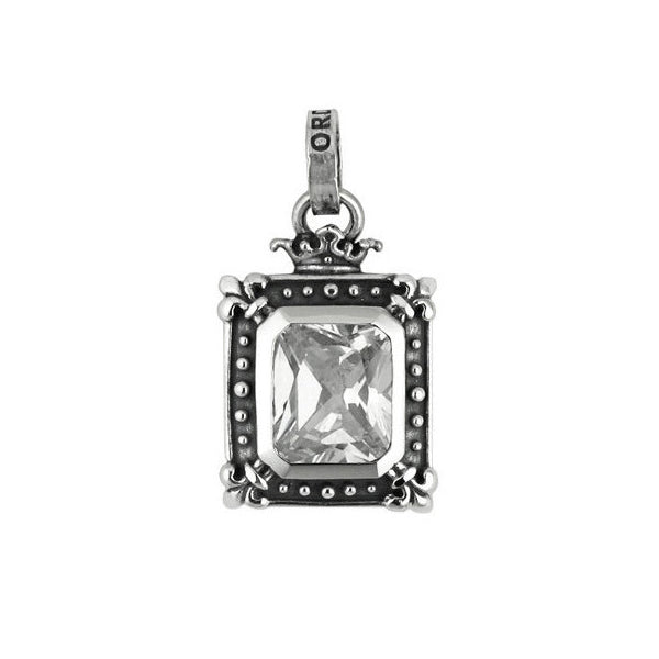 DEMI GOD SQUARE PENDANT w/ CZ