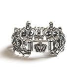 QUEEN CROWN TRELLIS BRACELET