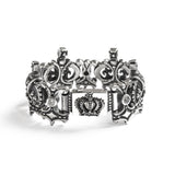 QUEEN CROWN TRELLIS BRACELET