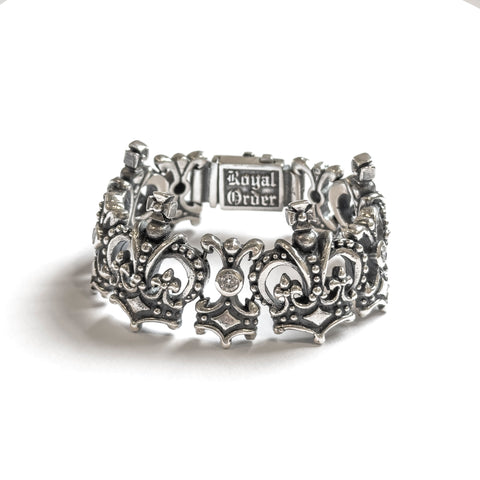 QUEEN CROWN TRELLIS BRACELET
