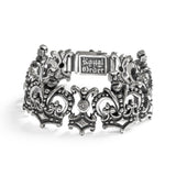 QUEEN CROWN TRELLIS BRACELET w/ CZs
