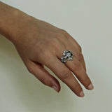 SARAH RING w/ PAVÉ DIAMONDS