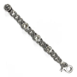 TRIBAL LINK BRACELET w/ 3 CZs