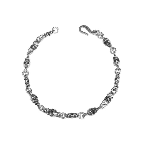 DOUBLE FACED SKULLS & XX BRACELET