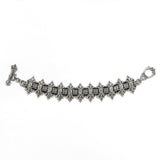 SMALL DOUBLE FLEUR-DE-LYS TRELLIS BRACELET