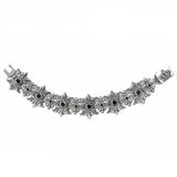 KING CROWN TRELLIS BRACELET w/ CZs
