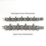 QUEEN CROWN TRELLIS BRACELET