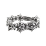 SMALL KING CROWN TRELLIS BRACELET w/ CZs