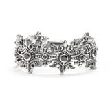 KING CROWN TRELLIS BRACELET w/ CZs