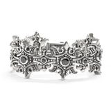 KING CROWN TRELLIS BRACELET w/ CZs