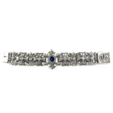 CROSS TRELLIS BRACELET w/ AMULET & CZs