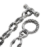 REGAL CHAIN BRACELET w/ TOGGLE & CZs