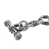 REGAL CHAIN BRACELET w/ TOGGLE & CZs