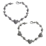 ROSEBEAD BRACELET w/ CARVED HEARTS