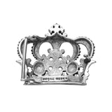 CROWN BELT BUCKLE w/ BISHOP CROSS, ROSES & PCZ