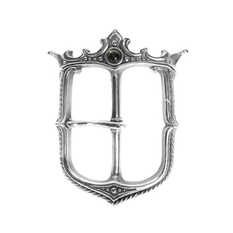 VISCOUNT SHIELD FRAME BELT BUCKLE w/ CZ