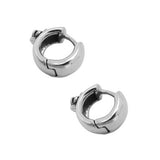 SMALL HUGGIE HOOP EARRINGS w/ CROWN