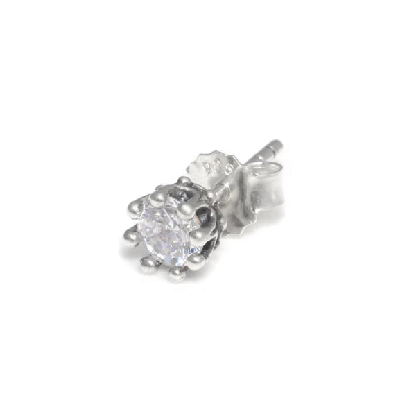 TINY CROWN STUDS w/ CZ