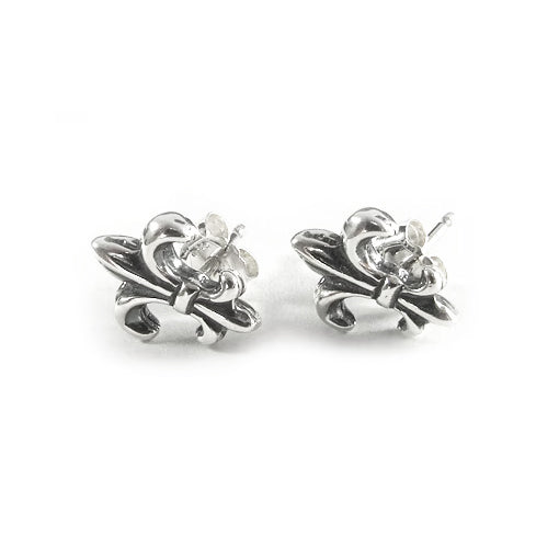 TINY FLEUR-DE-LYS STUDS