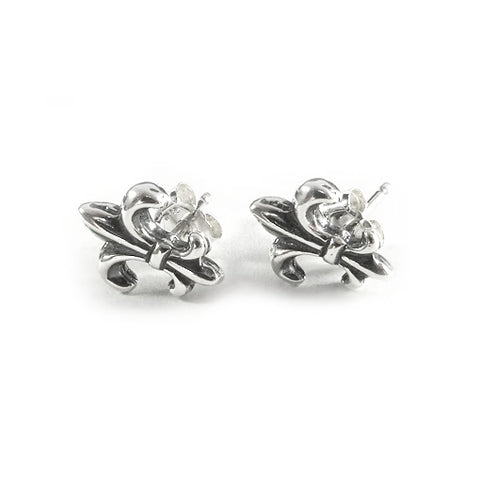 TINY FLEUR-DE-LYS STUDS