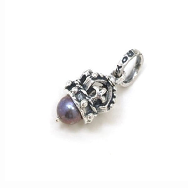PRINCESS CROWN PENDANT w/ PEARL