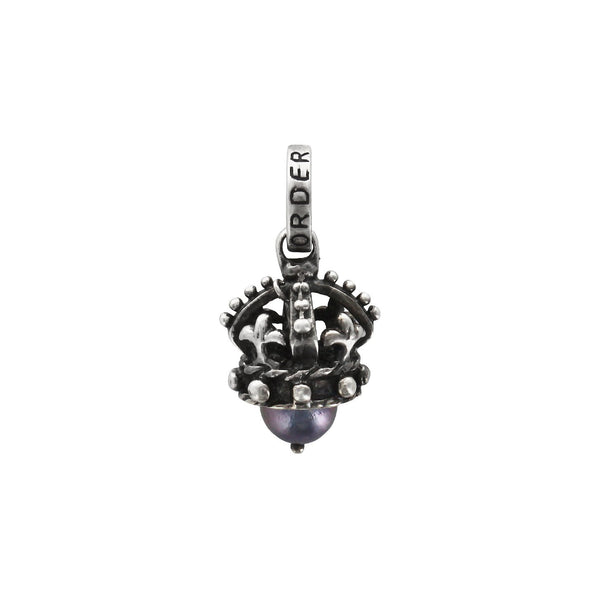 PRINCESS CROWN PENDANT w/ PEARL
