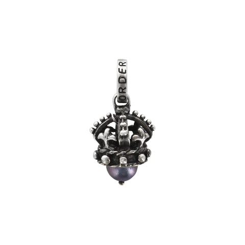 PRINCESS CROWN PENDANT w/ PEARL